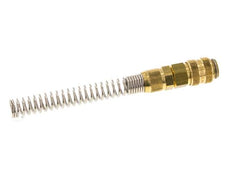 Messing DN 5 Luchtkoppeling Snelkoppeling 6x8 mm Push-On Buigbescherming Double Shut-Off