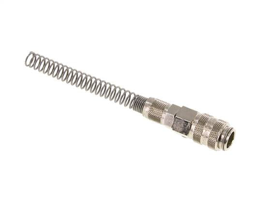 Vernikkeld Messing DN 5 Luchtkoppeling Snelkoppeling 4x6 mm Push-On Buigbescherming