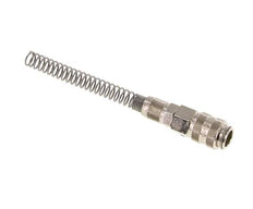 Vernikkeld Messing DN 5 Luchtkoppeling Snelkoppeling 4x6 mm Push-On Buigbescherming