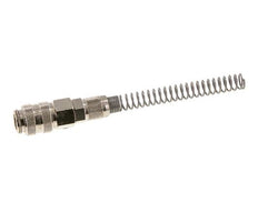 Vernikkeld Messing DN 5 Luchtkoppeling Snelkoppeling 4x6 mm Push-On Buigbescherming