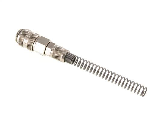 Vernikkeld Messing DN 5 Luchtkoppeling Snelkoppeling 4x6 mm Push-On Buigbescherming