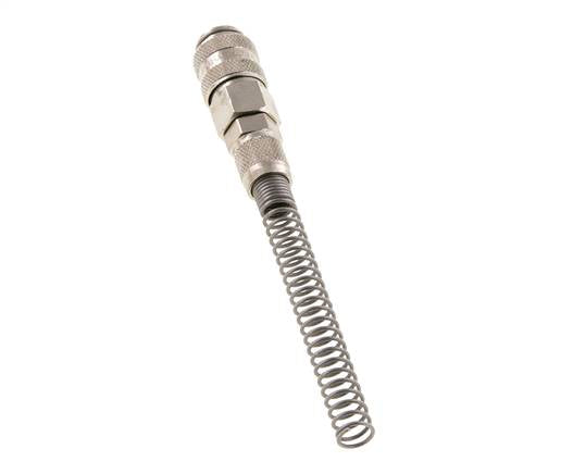 Vernikkeld Messing DN 5 Luchtkoppeling Snelkoppeling 4x6 mm Push-On Buigbescherming