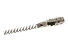 Vernikkeld Messing DN 5 Luchtkoppeling Snelkoppeling 4x6 mm Push-On Buigbescherming Double Shut-Off