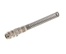 Vernikkeld Messing DN 5 Luchtkoppeling Snelkoppeling 6x8 mm Push-On Buigbescherming Double Shut-Off