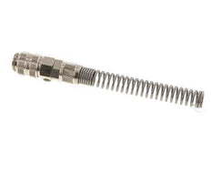 Vernikkeld Messing DN 5 Luchtkoppeling Snelkoppeling 6x8 mm Push-On Buigbescherming Double Shut-Off