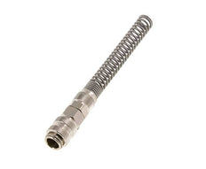 Vernikkeld Messing DN 5 Luchtkoppeling Snelkoppeling 6x8 mm Push-On Buigbescherming Double Shut-Off