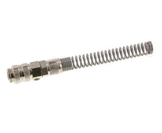 Vernikkeld Messing DN 5 Luchtkoppeling Snelkoppeling 6x8 mm Push-On Buigbescherming Double Shut-Off