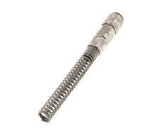 Vernikkeld Messing DN 5 Luchtkoppeling Snelkoppeling 6x8 mm Push-On Buigbescherming Double Shut-Off
