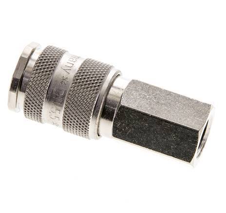 Vernikkeld Messing DN 5.5 (Orion) Luchtkoppeling Snelkoppeling G 1/4 inch Binnendraad