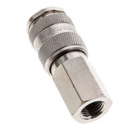 Vernikkeld Messing DN 5.5 (Orion) Luchtkoppeling Snelkoppeling G 1/4 inch Binnendraad