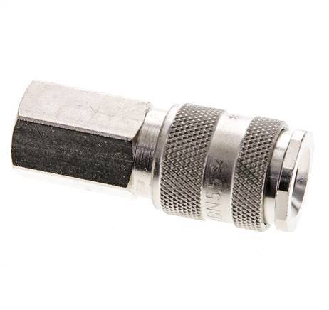 Vernikkeld Messing DN 5.5 (Orion) Luchtkoppeling Snelkoppeling G 3/8 inch Binnendraad
