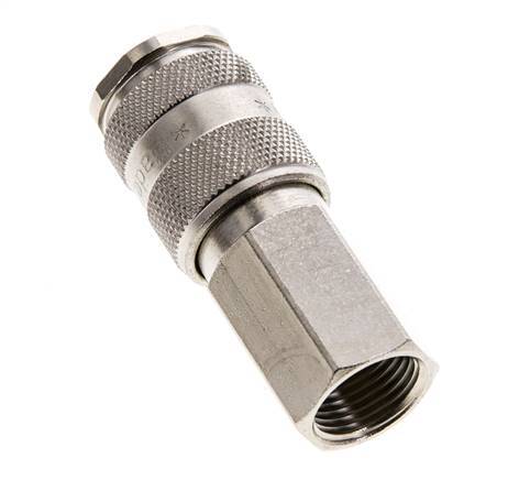 Vernikkeld Messing DN 5.5 (Orion) Luchtkoppeling Snelkoppeling G 3/8 inch Binnendraad