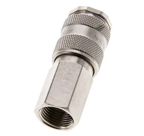 Vernikkeld Messing DN 5.5 (Orion) Luchtkoppeling Snelkoppeling G 3/8 inch Binnendraad