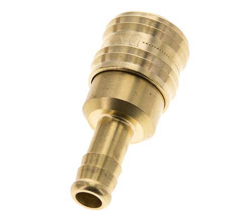 Brass DN 5.5 (Orion) Air Coupling Socket 10 mm Hose Pillar