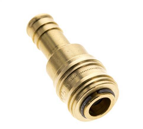 Brass DN 5.5 (Orion) Air Coupling Socket 13 mm Hose Pillar