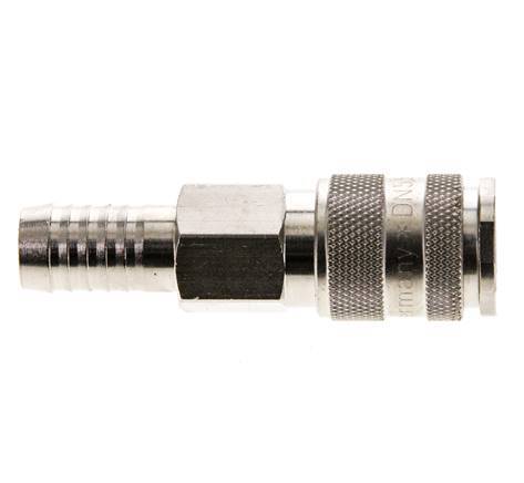 Vernikkeld Messing DN 5.5 (Orion) Luchtkoppeling Snelkoppeling 13 mm Slangpilaar