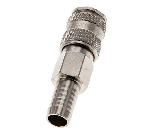 Vernikkeld Messing DN 5.5 (Orion) Luchtkoppeling Snelkoppeling 13 mm Slangpilaar