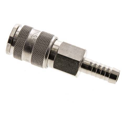 Vernikkeld Messing DN 5.5 (Orion) Luchtkoppeling Snelkoppeling 9 mm Slangpilaar