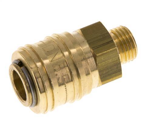 Brass DN 5.5 (Orion) Air Coupling Socket G 1/4 inch Male