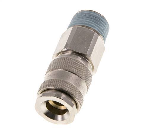 Nickel-plated Brass DN 5.5 (Orion) Air Coupling Socket R 1/2 inch Male