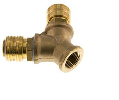 Messing DN 7.2 (Euro) Luchtkoppeling Snelkoppeling G 1/2 inch Binnendraad Wandmontage 2-weg
