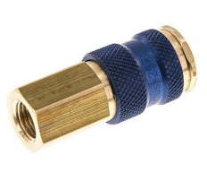 Messing DN 7.2 (Euro) Blauw-Coded Luchtkoppeling Snelkoppeling G 1/4 inch Binnendraad