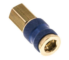 Messing DN 7.2 (Euro) Blauw-Coded Luchtkoppeling Snelkoppeling G 1/4 inch Binnendraad