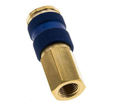Messing DN 7.2 (Euro) Blauw-Coded Luchtkoppeling Snelkoppeling G 1/4 inch Binnendraad