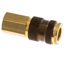Messing DN 7.2 (Euro) Bruin-Coded Luchtkoppeling Snelkoppeling G 1/4 inch Binnendraad