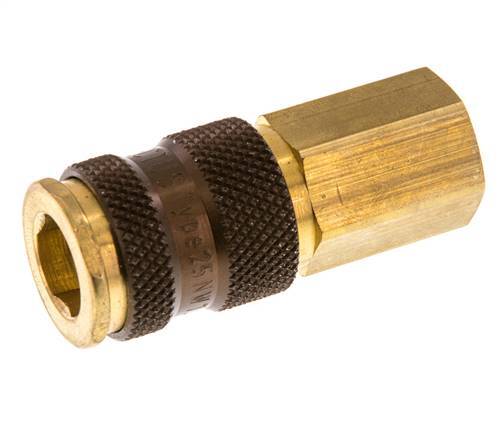 Messing DN 7.2 (Euro) Bruin-Coded Luchtkoppeling Snelkoppeling G 1/4 inch Binnendraad