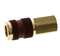 Messing DN 7.2 (Euro) Bruin-Coded Luchtkoppeling Snelkoppeling G 1/4 inch Binnendraad