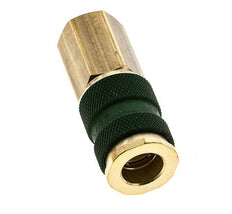 Messing DN 7.2 (Euro) Groen-Coded Luchtkoppeling Snelkoppeling G 1/4 inch Binnendraad