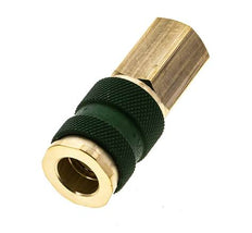 Messing DN 7.2 (Euro) Groen-Coded Luchtkoppeling Snelkoppeling G 1/4 inch Binnendraad