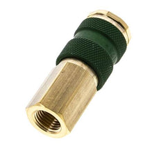 Messing DN 7.2 (Euro) Groen-Coded Luchtkoppeling Snelkoppeling G 1/4 inch Binnendraad