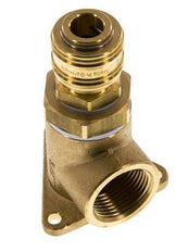 Messing DN 7.2 (Euro) Luchtkoppeling Snelkoppeling G 3/4 inch Binnendraad Wandmontage