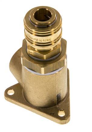 Messing DN 7.2 (Euro) Luchtkoppeling Snelkoppeling G 3/4 inch Binnendraad Wandmontage