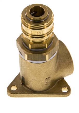 Messing DN 7.2 (Euro) Luchtkoppeling Snelkoppeling G 3/4 inch Binnendraad Wandmontage