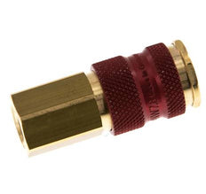 Messing DN 7.2 (Euro) Rood-Coded Luchtkoppeling Snelkoppeling G 1/4 inch Binnendraad