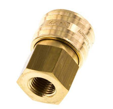 Messing DN 7.2 (Euro) Luchtkoppeling Snelkoppeling G 1/4 inch Binnendraad Double Shut-Off