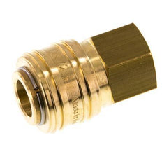 Messing DN 7.2 (Euro) Luchtkoppeling Snelkoppeling G 3/8 inch Binnendraad Double Shut-Off