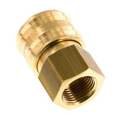 Messing DN 7.2 (Euro) Luchtkoppeling Snelkoppeling G 3/8 inch Binnendraad Double Shut-Off