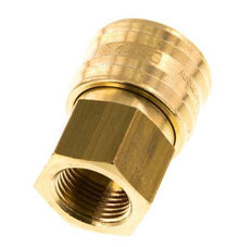 Messing DN 7.2 (Euro) Luchtkoppeling Snelkoppeling G 3/8 inch Binnendraad Double Shut-Off