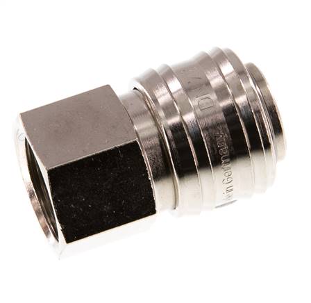 Vernikkeld Messing DN 7.2 (Euro) Luchtkoppeling Snelkoppeling G 1/4 inch Binnendraad