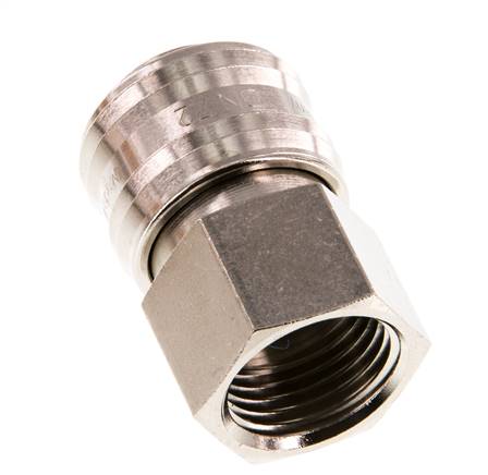 Vernikkeld Messing DN 7.2 (Euro) Luchtkoppeling Snelkoppeling G 1/4 inch Binnendraad