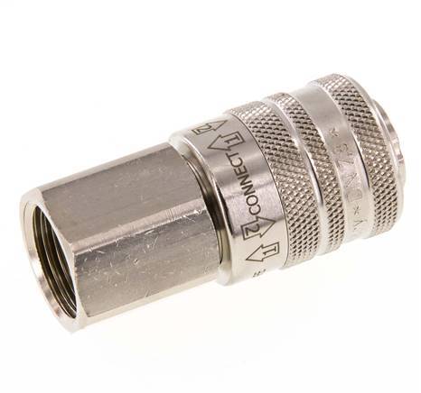 Vernikkeld Messing DN 7.8 Safety Luchtkoppeling Snelkoppeling G 1/2 inch Binnendraad