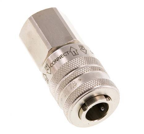 Vernikkeld Messing DN 7.8 Safety Luchtkoppeling Snelkoppeling G 1/2 inch Binnendraad