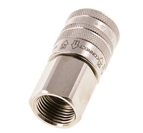 Vernikkeld Messing DN 7.8 Safety Luchtkoppeling Snelkoppeling G 1/2 inch Binnendraad