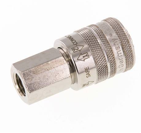 Vernikkeld Messing DN 7.8 Safety Luchtkoppeling Snelkoppeling G 1/4 inch Binnendraad
