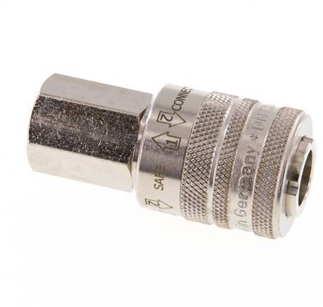 Vernikkeld Messing DN 7.8 Safety Luchtkoppeling Snelkoppeling G 1/4 inch Binnendraad