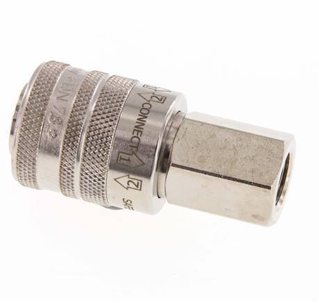 Vernikkeld Messing DN 7.8 Safety Luchtkoppeling Snelkoppeling G 1/4 inch Binnendraad